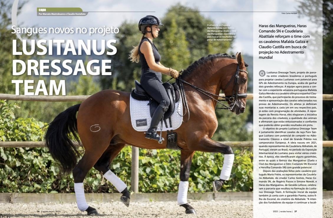 Lusitanus Dressage Team article